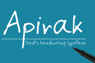 Apirak: A Script Handwritten Font for Creative Makers