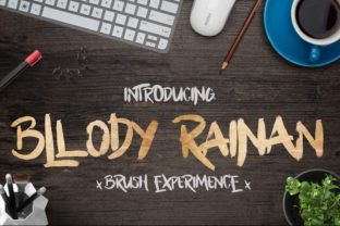 Bllody Rainan: A Decorative Font for Playful Branding