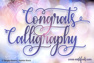 Congrats Calligraphy: A Festive Script Font for Editorial Design