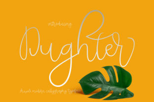 Dughter: A Script Handwritten Font for Creative Product Design
