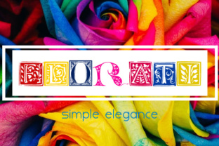 Florati: A Decorative Font for Editorial Design and Branding
