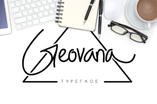 Geovana Signature Typeface for Handmade Branding and Creative Printables
