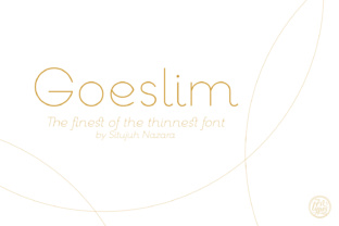 Goeslim: A Serif Font for Elegant Editorial Design