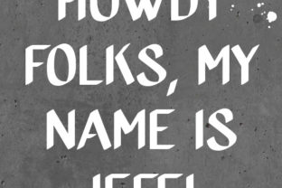 Jeff: A Bold Script Font for Creative Makers