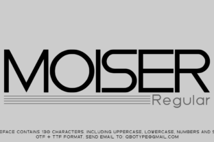 Moiser: A Versatile Sans Serif Font for Creative Product Design