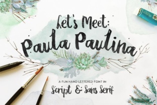 Paula Paulina: A Script Sans Font for Editorial Design and Branding
