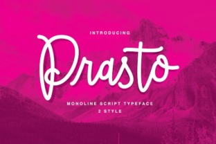 Prasto: A Versatile Script Font for Editorial Design and Branding
