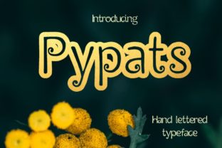 Pypats: A Hand Drawn Decorative Font for Editorial Design