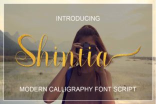 Shintia: A Script Handwritten Font for Creative Product Makers