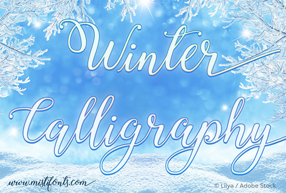 Winter Calligraphy: A Script Handwritten Font for Editorial Design
